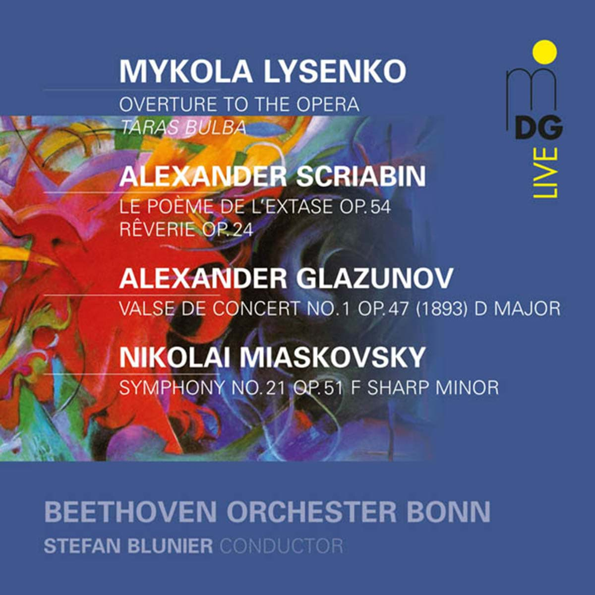 Bild von A. Glazunov, M. Lysenko, N. Mjaskowski & A. Skrjabin - Orchesterwerke