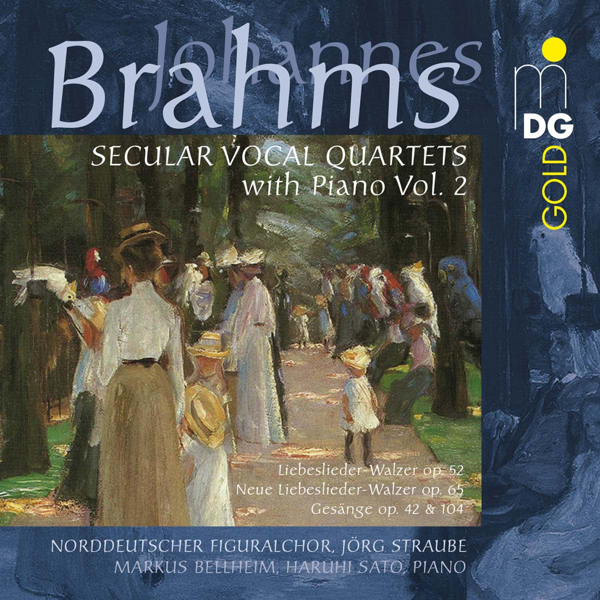 Bild von Johannes Brahms - Weltliche Vokalquartette mit Klavier, Vol. 2