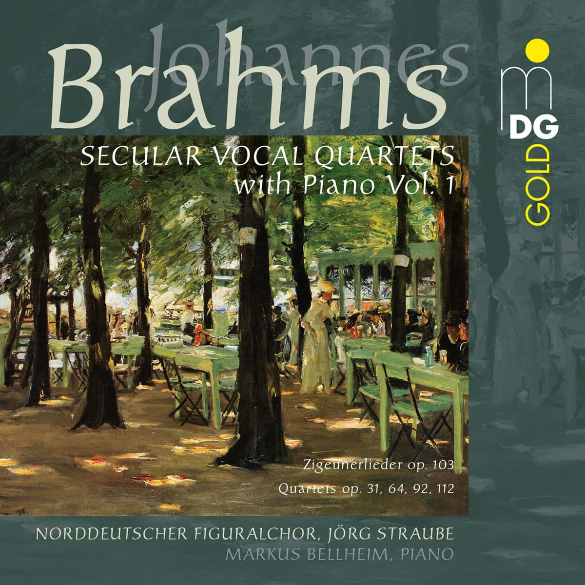 Bild von Johannes Brahms - Weltliche Vokalquartette mit Klavier Vol. 1